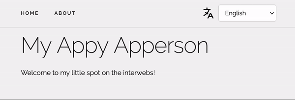 Demo app with onchange event handler | Phrase