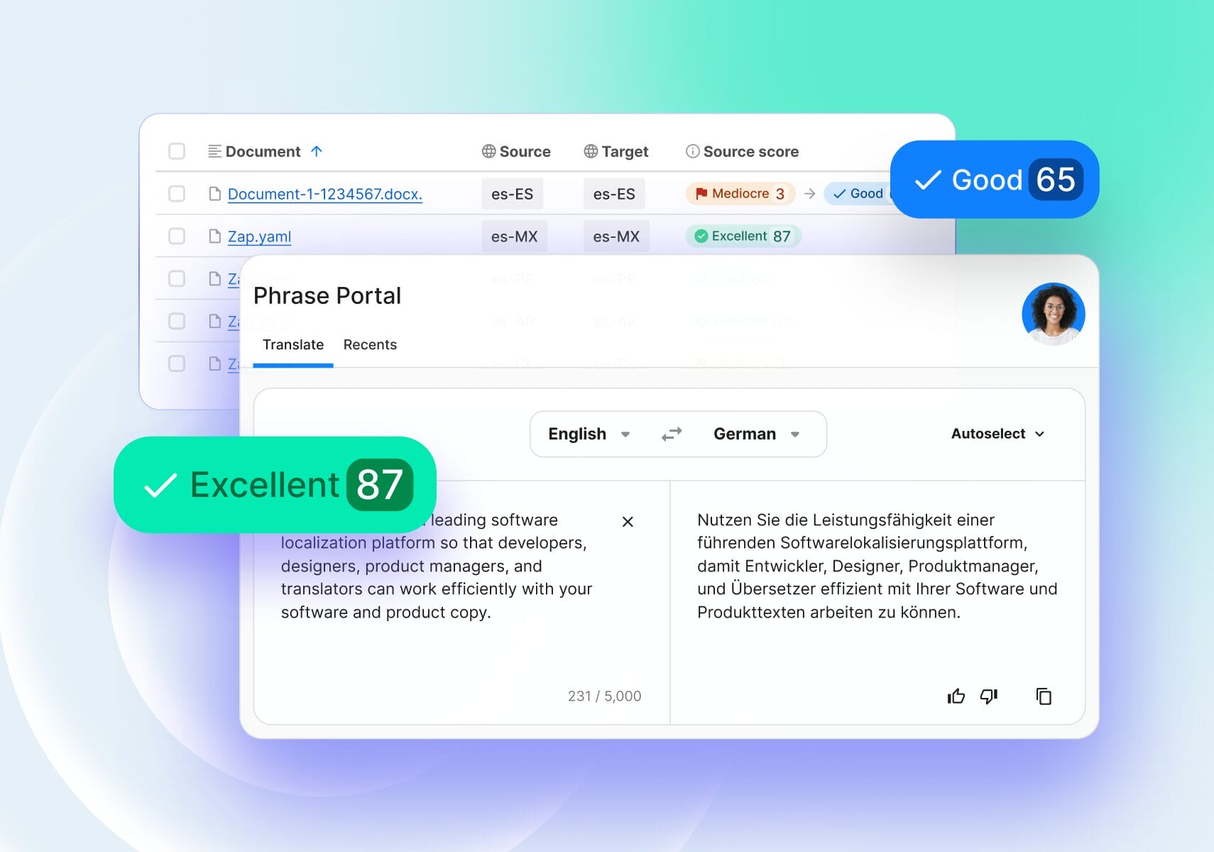 Phrase Portal is designed to provide easy access to fast, accurate and secure translation for every team in your business.