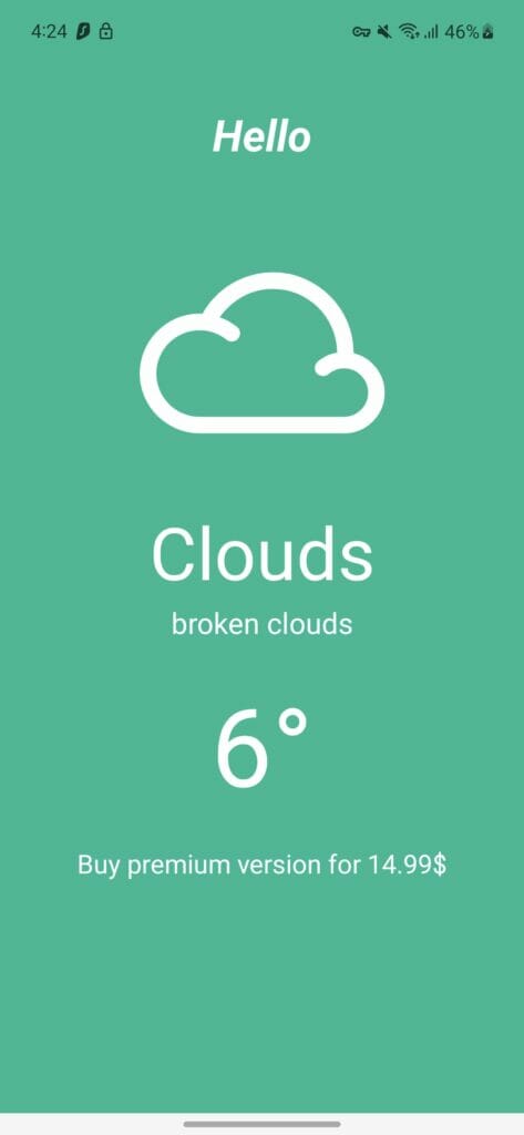 Simple weather app | Phrase