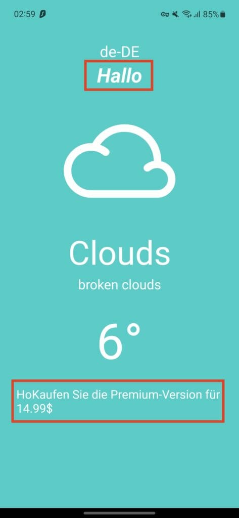App locale is set to en-IN | Phrase