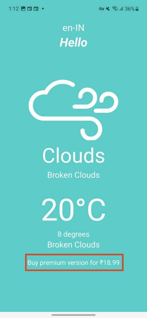 Price with the Rupee symbol | Phrase