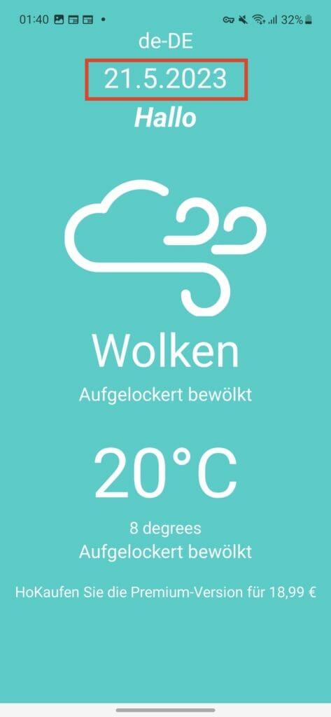 Date localized | Phrase