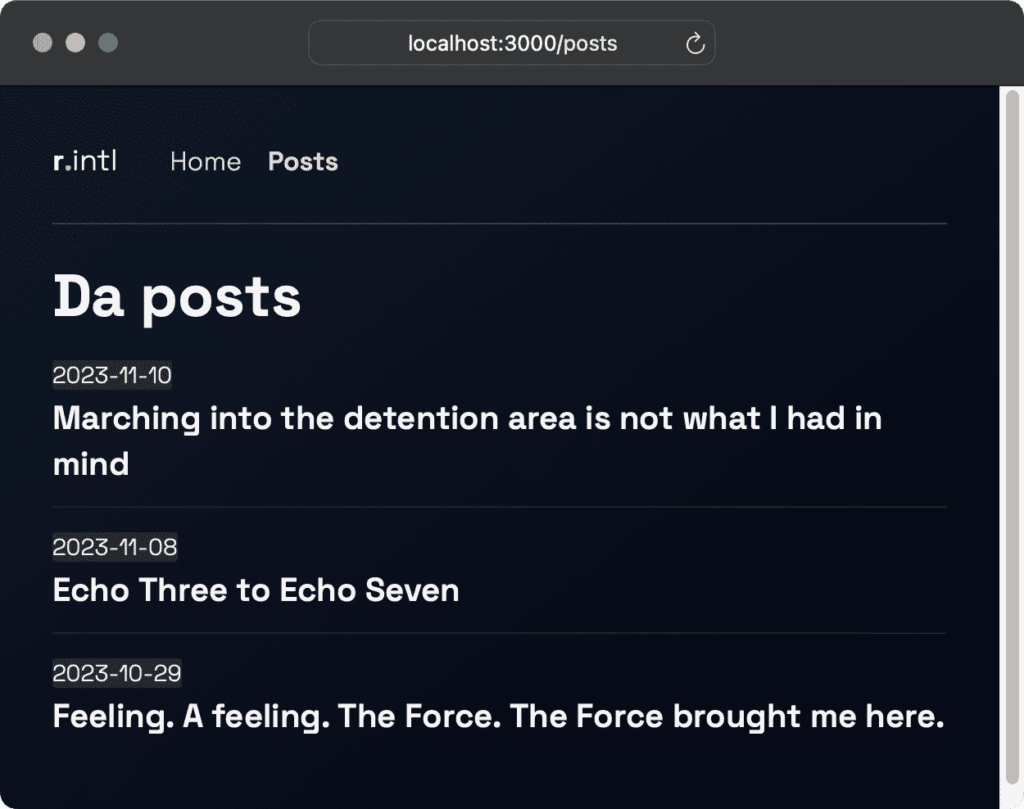 The blog post index page | Phrase