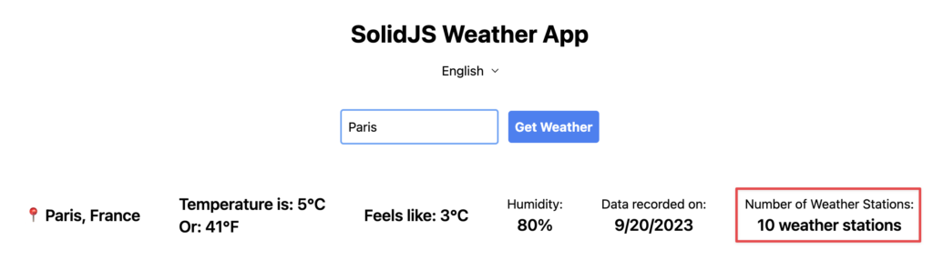 Number of weather stations based on the count value in en-US locale | Phrase