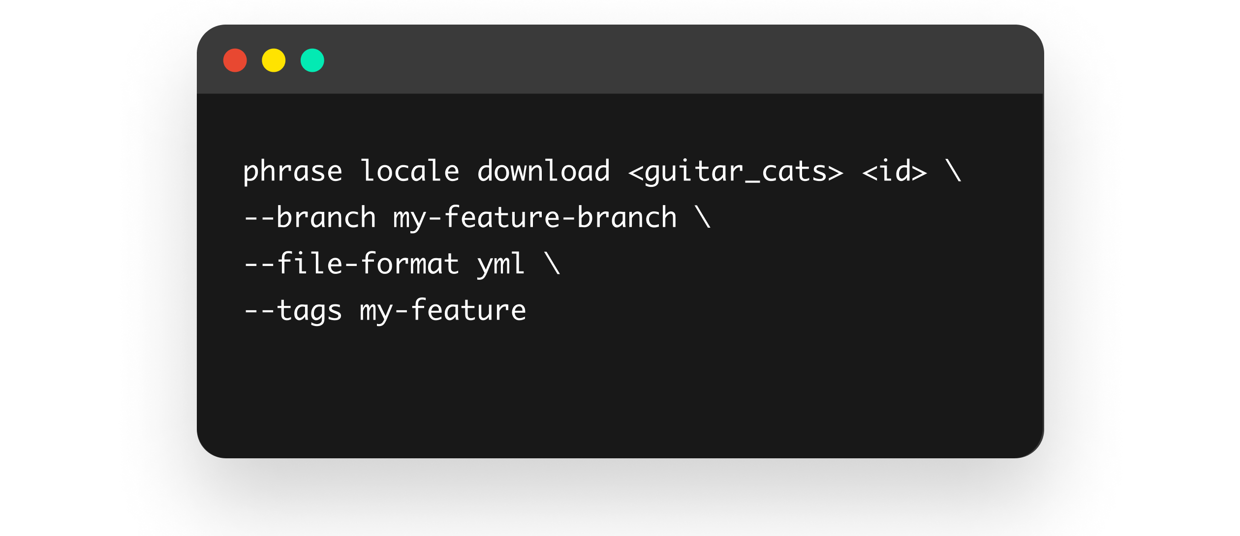 CLI screenshot | Phrase