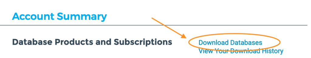 MaxMind Download Databases | Phrase