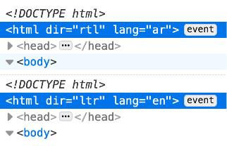 Browser dev tool html attributes | Phrase