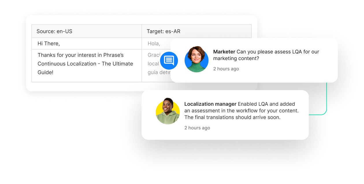 Drive collaboration with our intuitive editor | Phrase