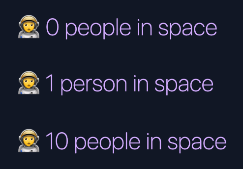 Renders of English plural forms. Note that {n} is replaced with our counter.