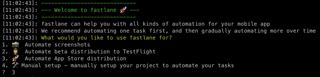 Fastlane init | Phrase