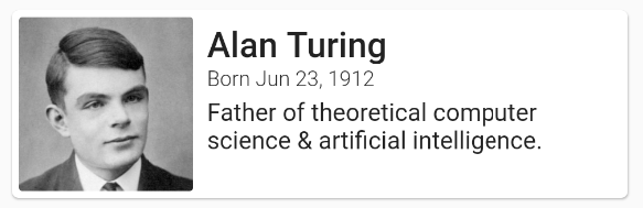 English version of Alan Turning card | Phrase