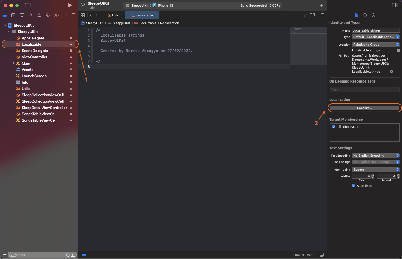 Localise file | Phrase