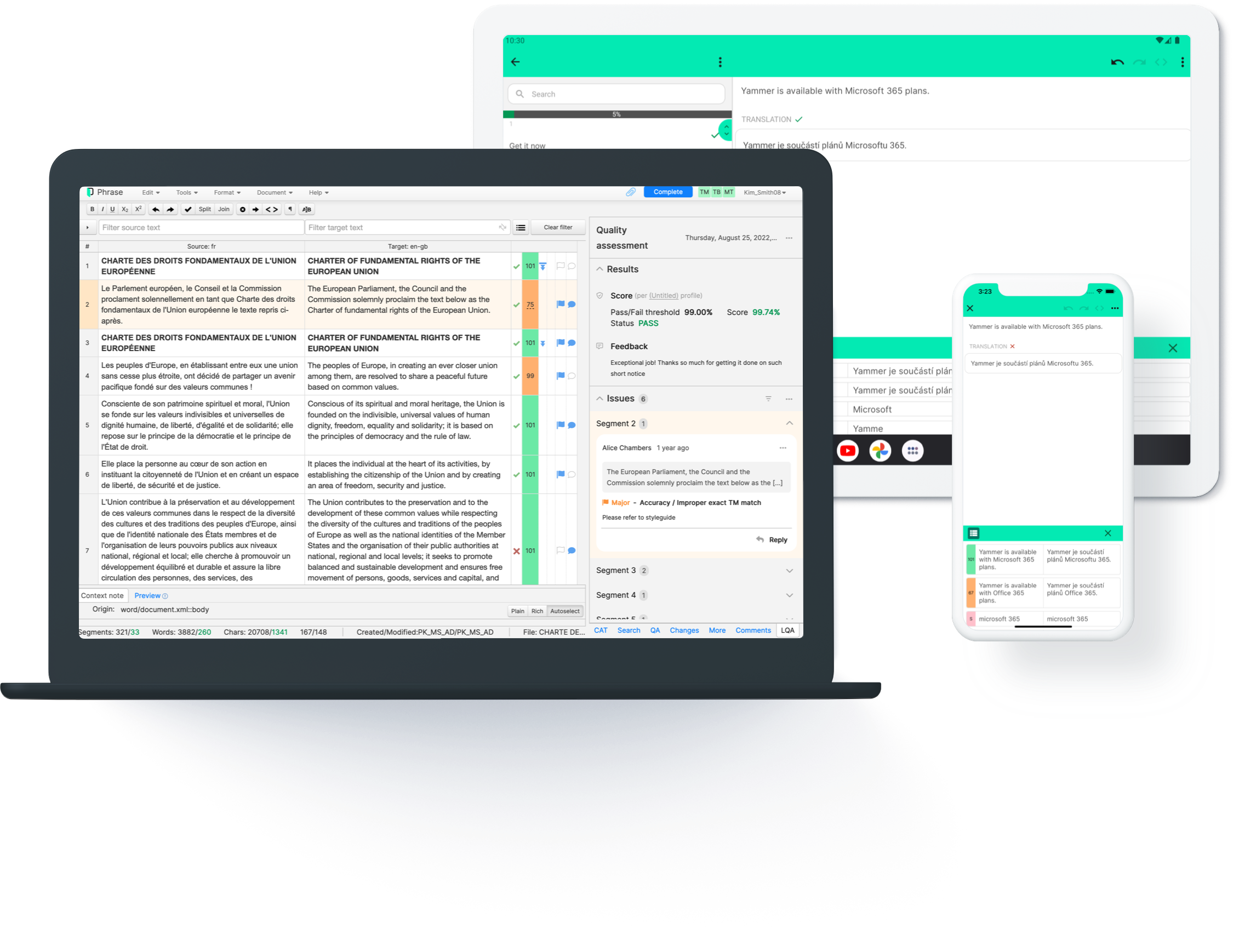 UI on mutliple devices visual | Phrase