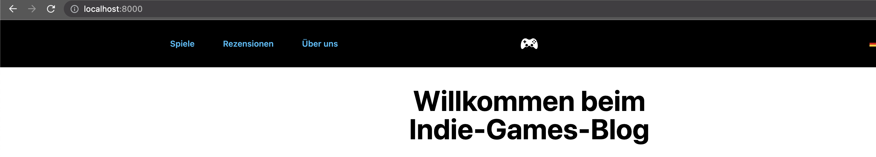 Homepage screenshot rendered in German | Phrase