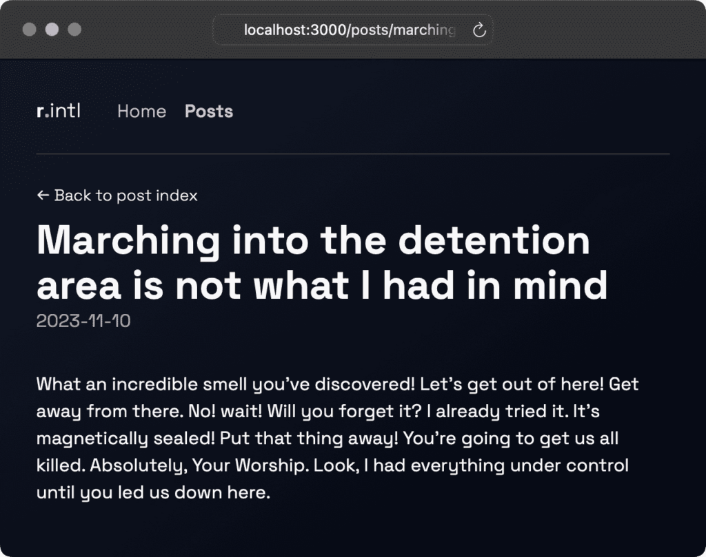 Single post page | Phrase