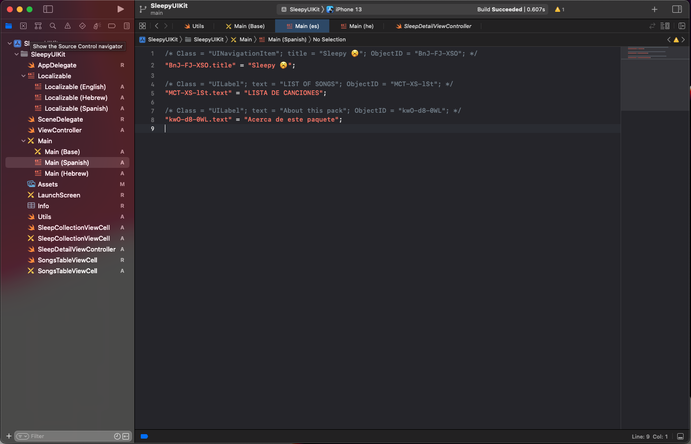 Spanish after storyboard translation | Phrase