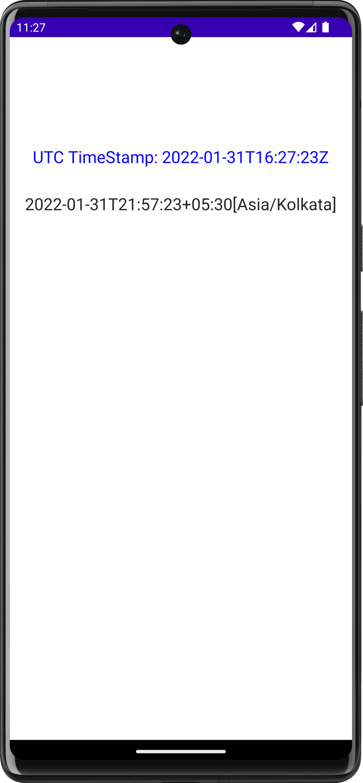 Demo app for users in India with Indian time stamp in UTC format | Phrase