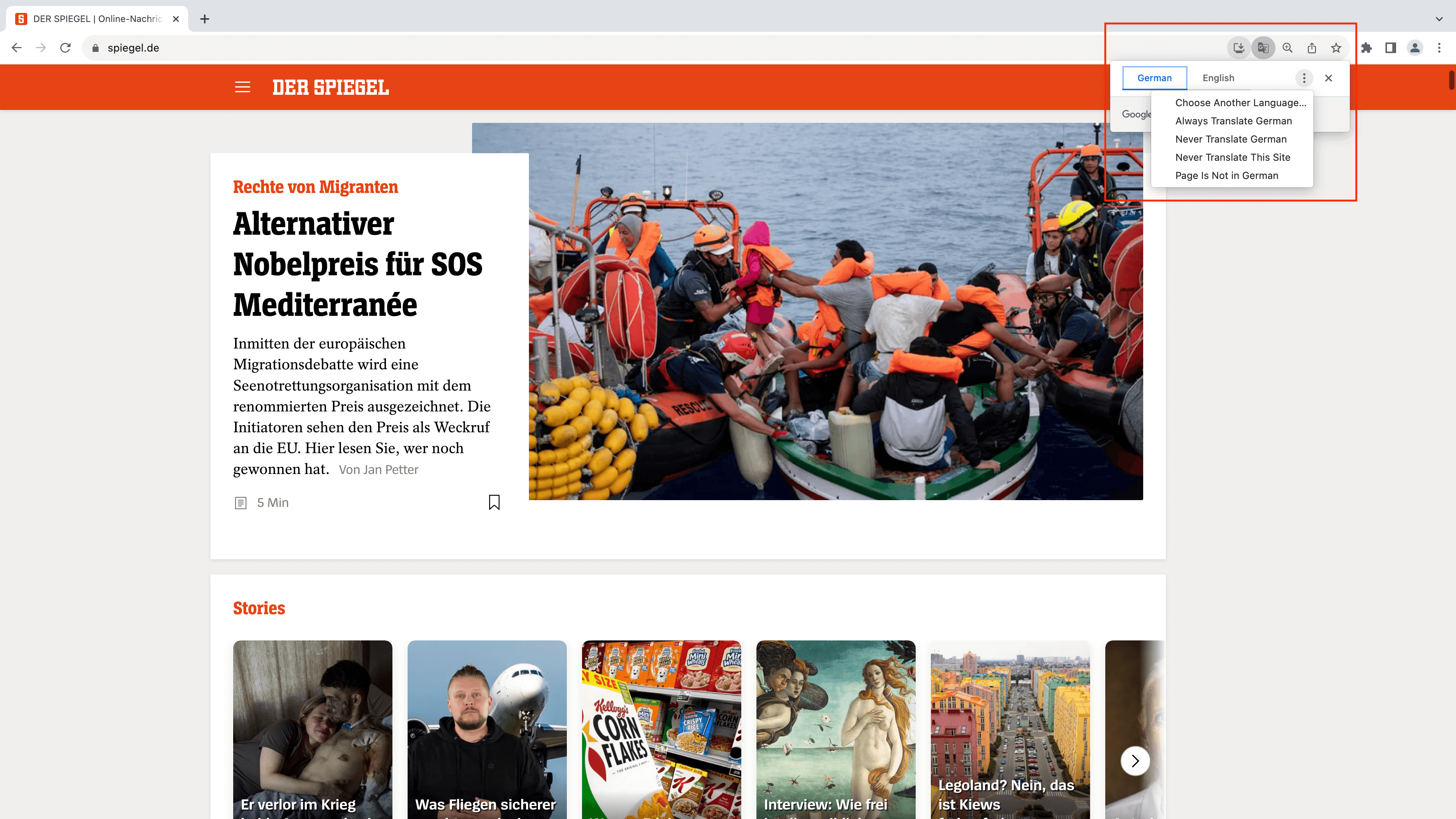 Translate a web page in Chrome | Phrase