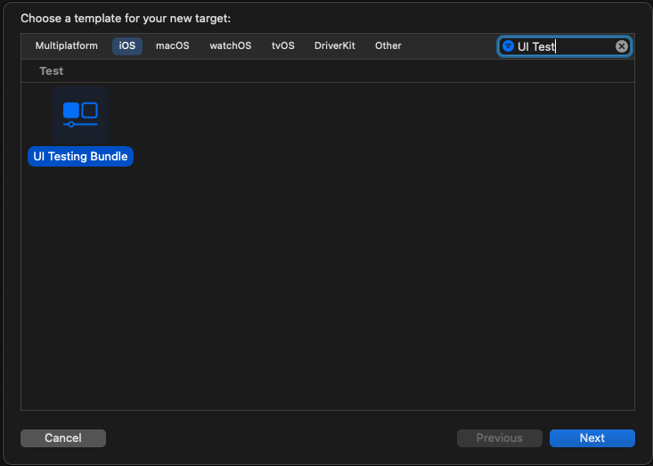 UI testing bundle | Phrase