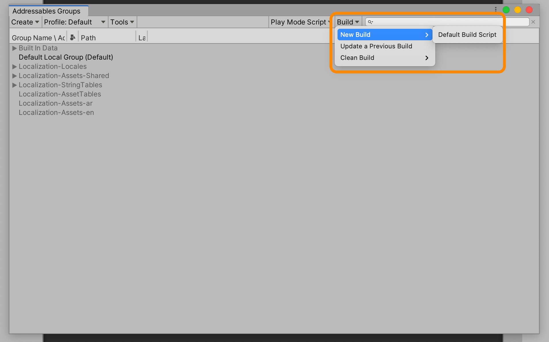 Addressables groups | Phrase