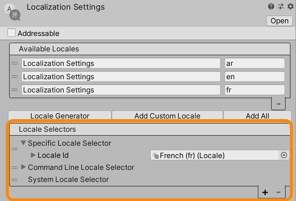 Locale selector | Phrase