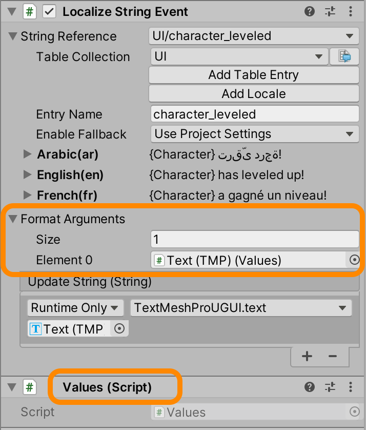 Localized String Event | Phrase