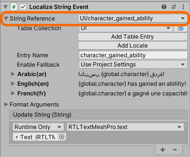 Localized String Events with a TextMeshPro | Phrase